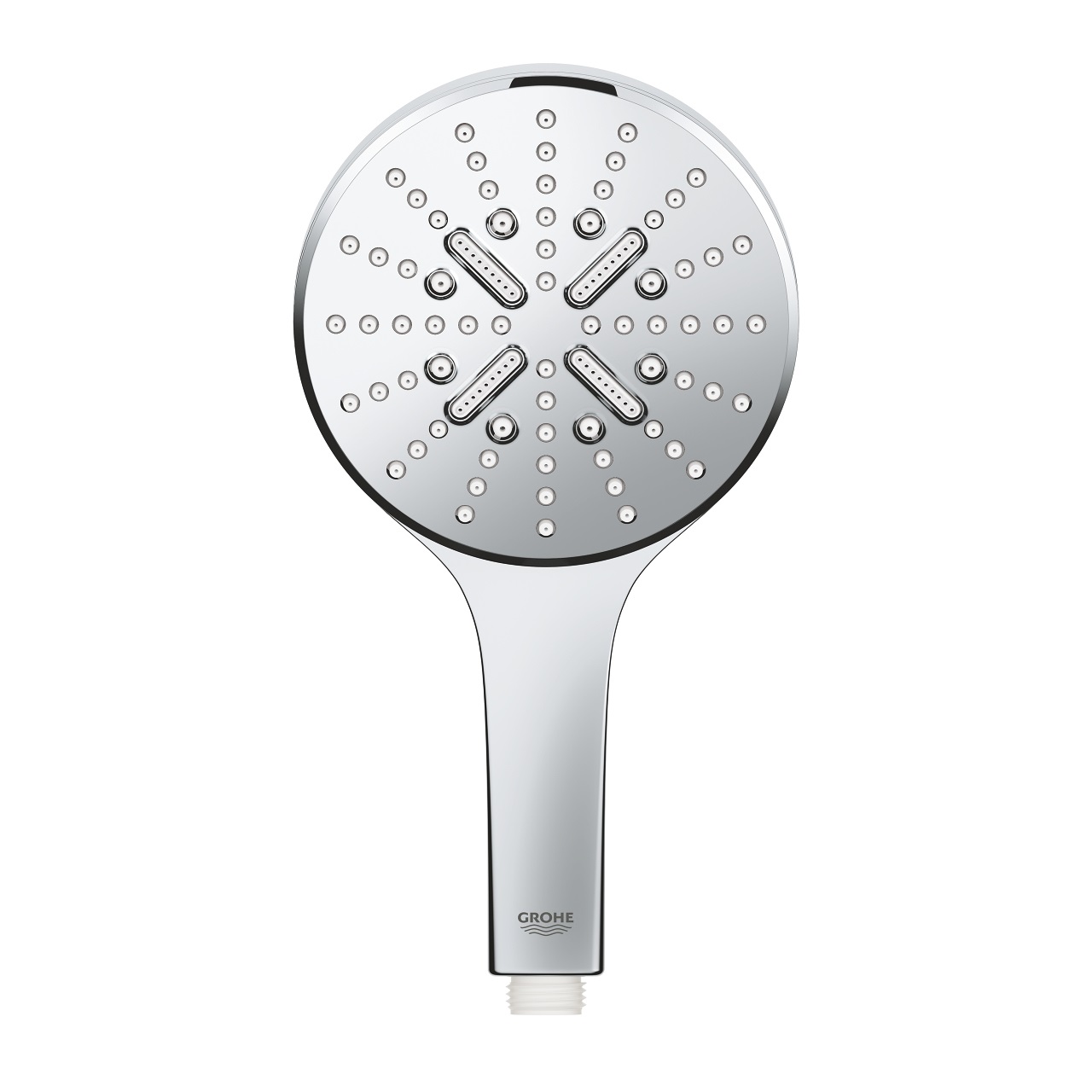 Grohe Rainshower SmartActive 130 Soffione Doccia Cromo - 3 Tipi di Getto (Rain, ActiveMassage, Jet), 130 mm, Cod. 26544000