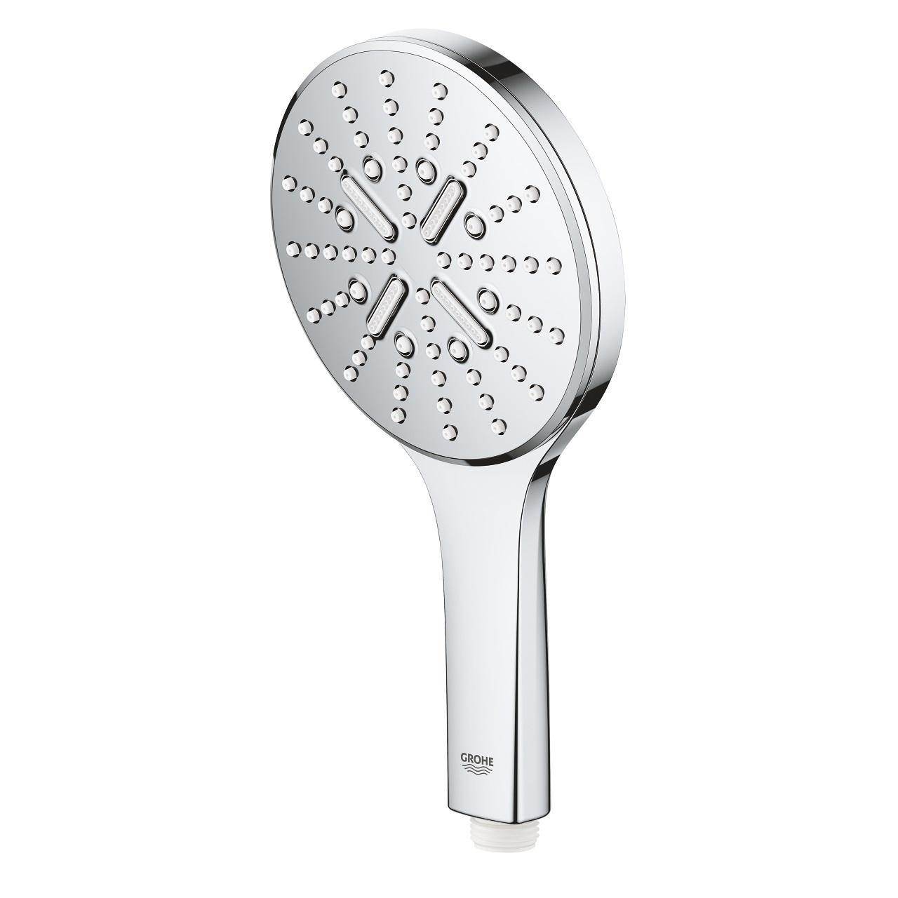 Grohe Rainshower SmartActive 130 Soffione Doccia Cromo - 3 Tipi di Getto (Rain, ActiveMassage, Jet), 130 mm, Cod. 26544000