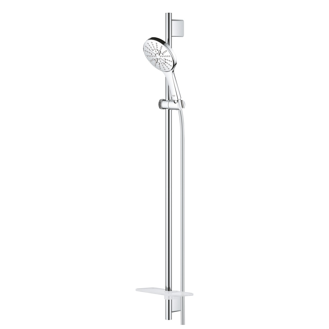 Grohe Rainshower SmartActive 130 Set Doccia a Parete con Asta da 90 cm, 3 Tipi di Getto, Finitura Cromo