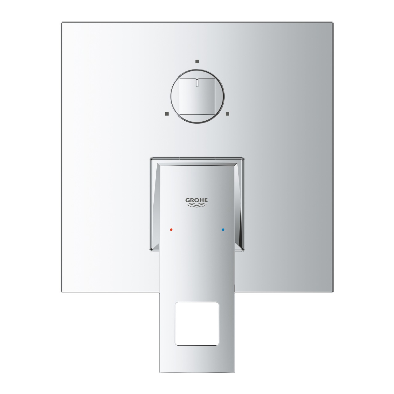 Grohe Eurocube Miscelatore Monocomando a 3 Vie con Deviatore, Cromo - 24094000