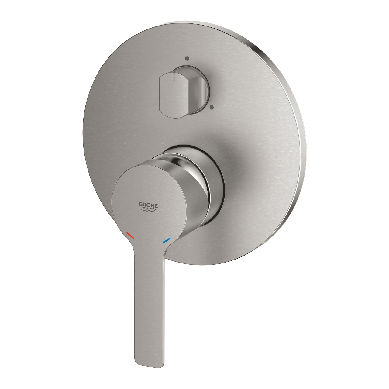 Grohe 24095DC1 Miscelatore Monocomando a 3 Vie con Deviatore per Doccia - Finitura Super Steel