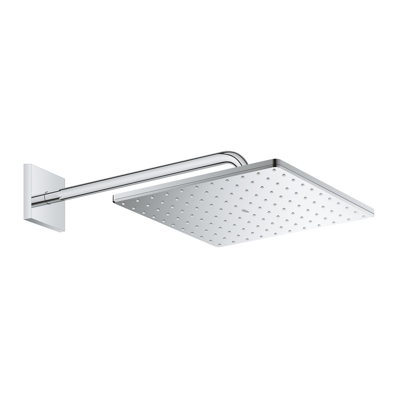 Grohe Rainshower Mono 310 Cube Soffione Doccia a Parete, 1 Getto PureRain, Cromo Lucido, Quadrato, 310x310 mm, Braccio 422 mm