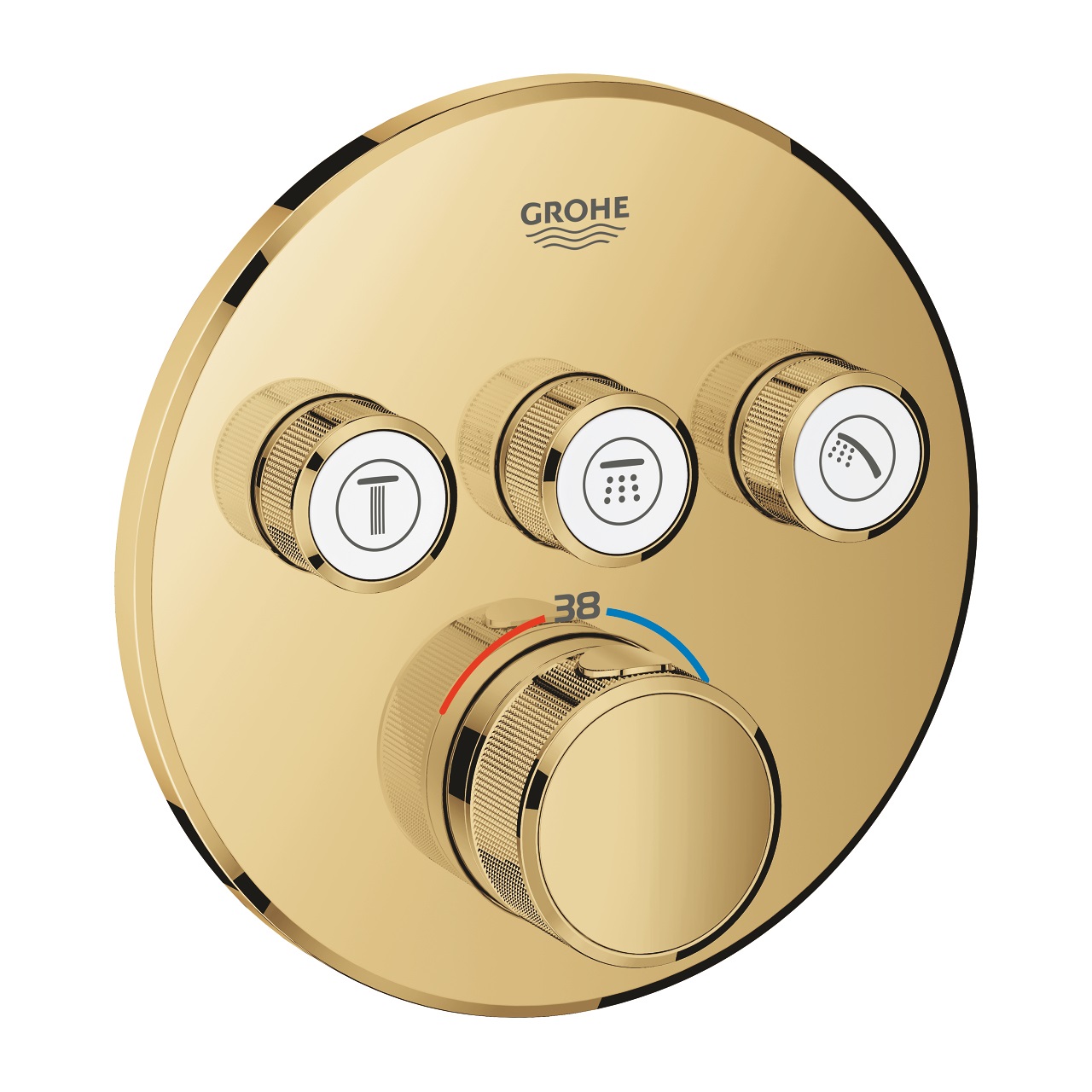 Grohe Grohtherm SmartControl Miscelatore Termostatico a 3 Vie per Doccia in Oro Lucido - Modello 29121GL0