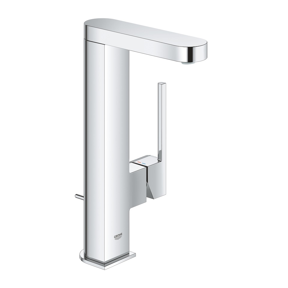 GROHE Plus Miscelatore Monocomando per Lavabo Taglia L Cromo - Cartuccia Ceramica 28 mm, Aeratore Regolabile, Risparmio Idrico