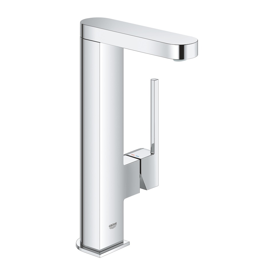 Grohe Plus Miscelatore Monocomando per Lavabo Taglia L Cromo - Cartuccia Ceramica 28 mm, Aeratore Anticalcare e Risparmio Idrico