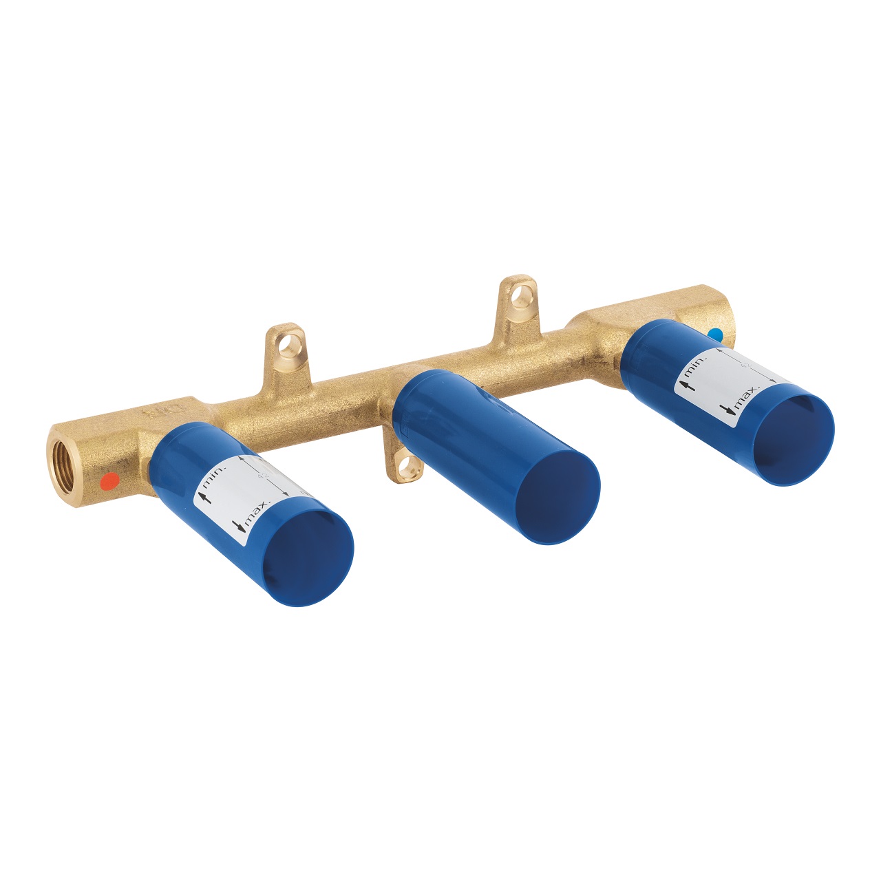 Grohe 29025002 Corpo Incasso per Rubinetto da Bagno a 3 Fori per Lavabo, Ottone Resistente alla Corrosione