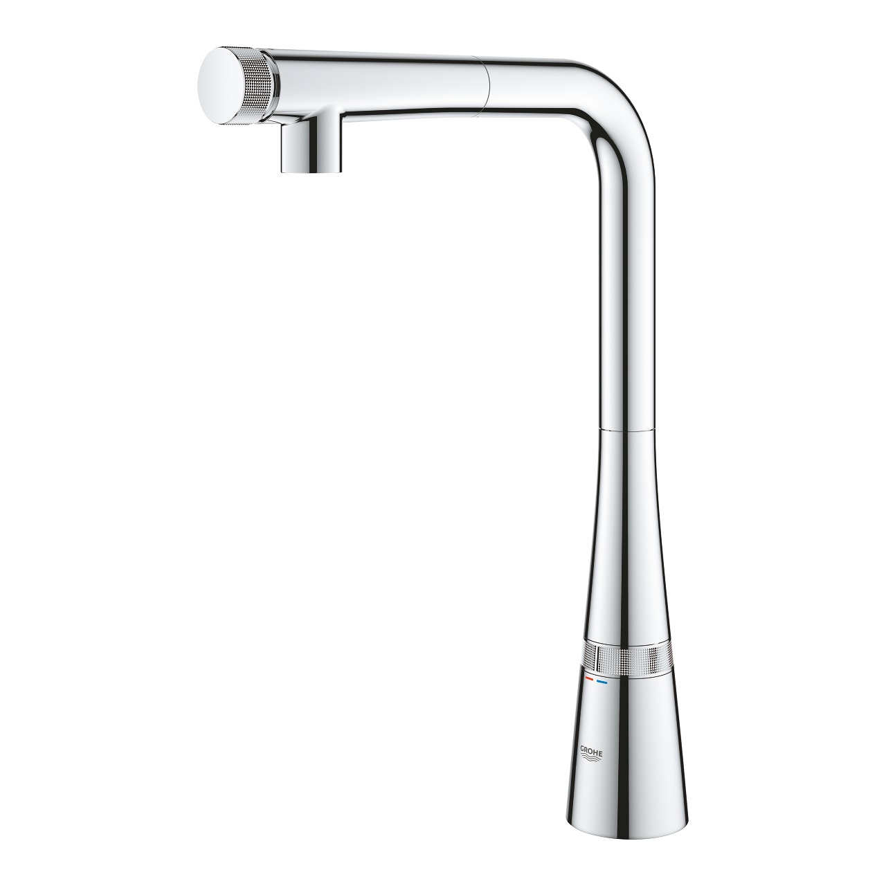 Grohe Zedra Miscelatore Monocomando Estraibile con Smart Control, Cromo, Digitale, 140°