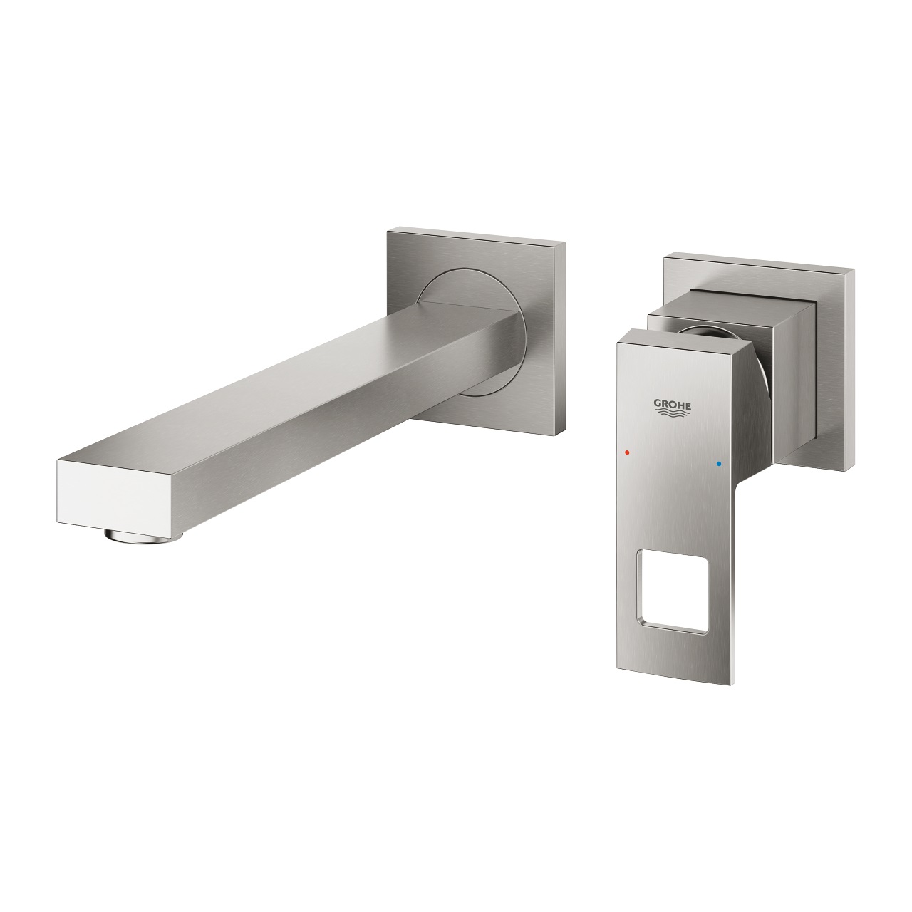Grohe Eurocube Miscelatore Monocomando per Lavabo a Parete M Finitura Supersteel - Cod. 23447DC0