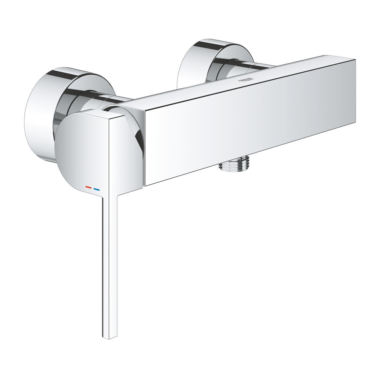 Grohe Plus Miscelatore Monocomando per Doccia a Parete in Cromo - Cartuccia Ceramica 35 mm, Limitatore di Temperatura