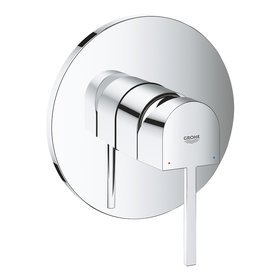 Grohe 24059003 Plus Miscelatore Monocomando per Doccia - Cromo, Design Sottile, Cartuccia Ceramica 46 mm, Sistema di Montaggio Veloce