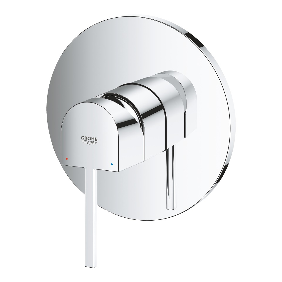 Grohe 24059003 Plus Miscelatore Monocomando per Doccia - Cromo, Design Sottile, Cartuccia Ceramica 46 mm, Sistema di Montaggio Veloce
