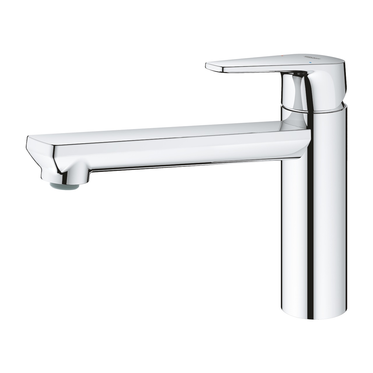 Grohe 31693000 BauEdge Miscelatore da Cucina Monocomando Cromo con Bocca Girevole 140°, Cartuccia LongLife e Tecnologia GROHE Zero