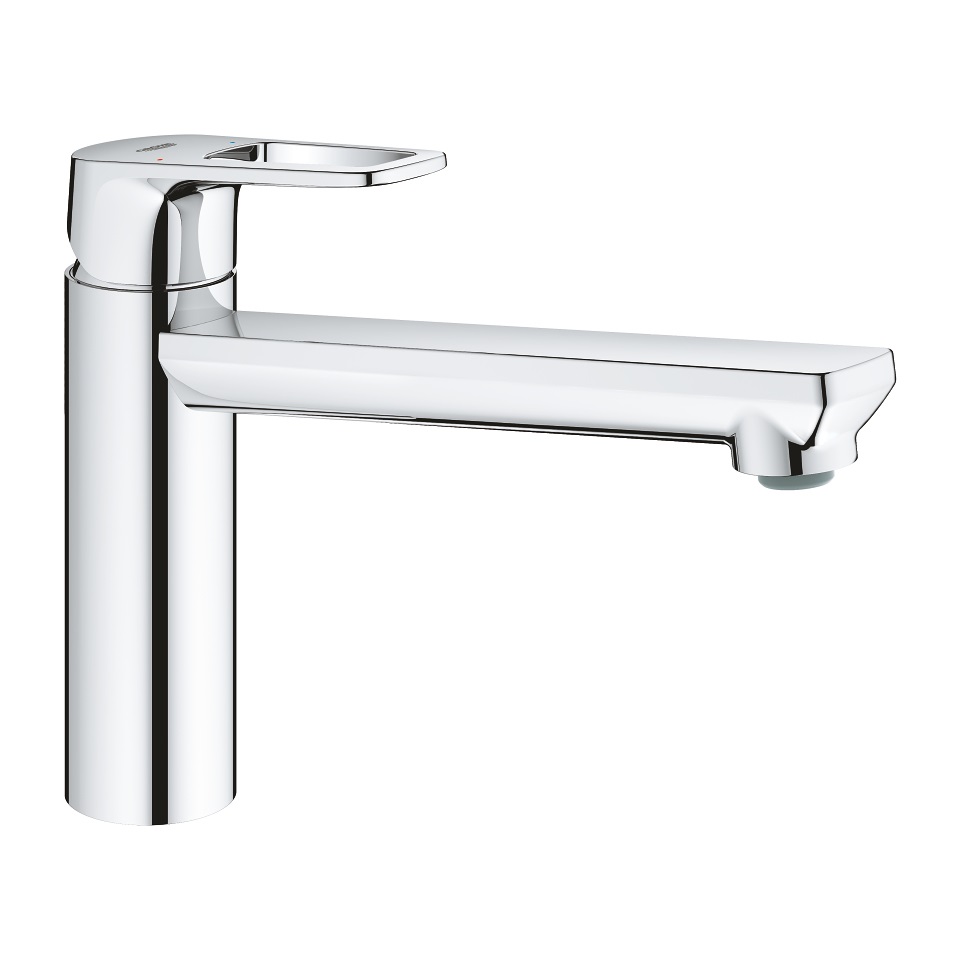 GROHE BauLoop Miscelatore per Lavello Cromo - Bocca Media Girevole, Cartuccia Ceramica Longlife, Angolo di Rotazione 140°