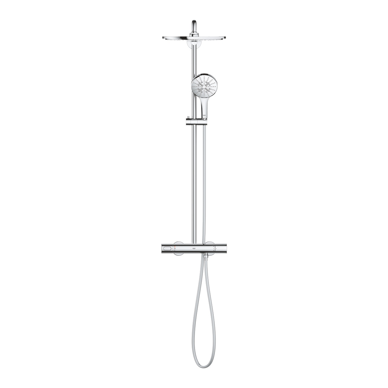 Grohe Rainshower SmartActive 310 - Sistema Doccia Termostatico con Soffione Rainshower Cosmo, Cromo, Rotondo