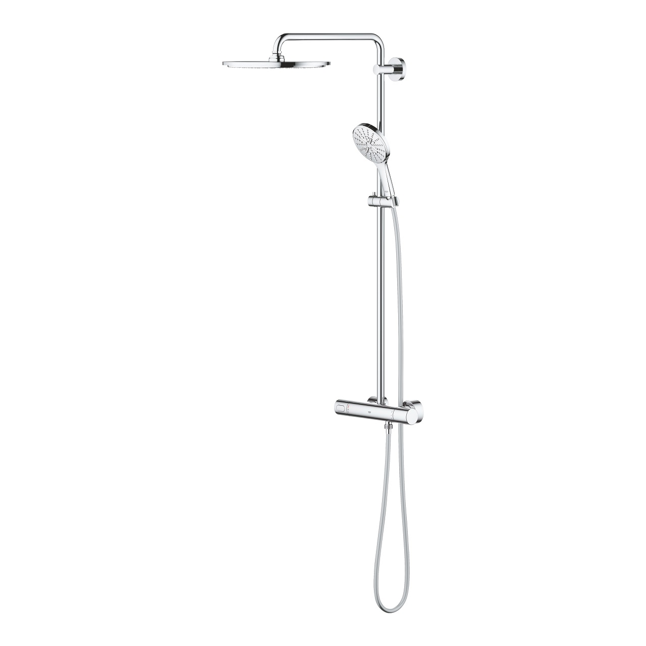 Grohe Rainshower SmartActive 310 - Sistema Doccia Termostatico con Soffione Rainshower Cosmo, Cromo, Rotondo