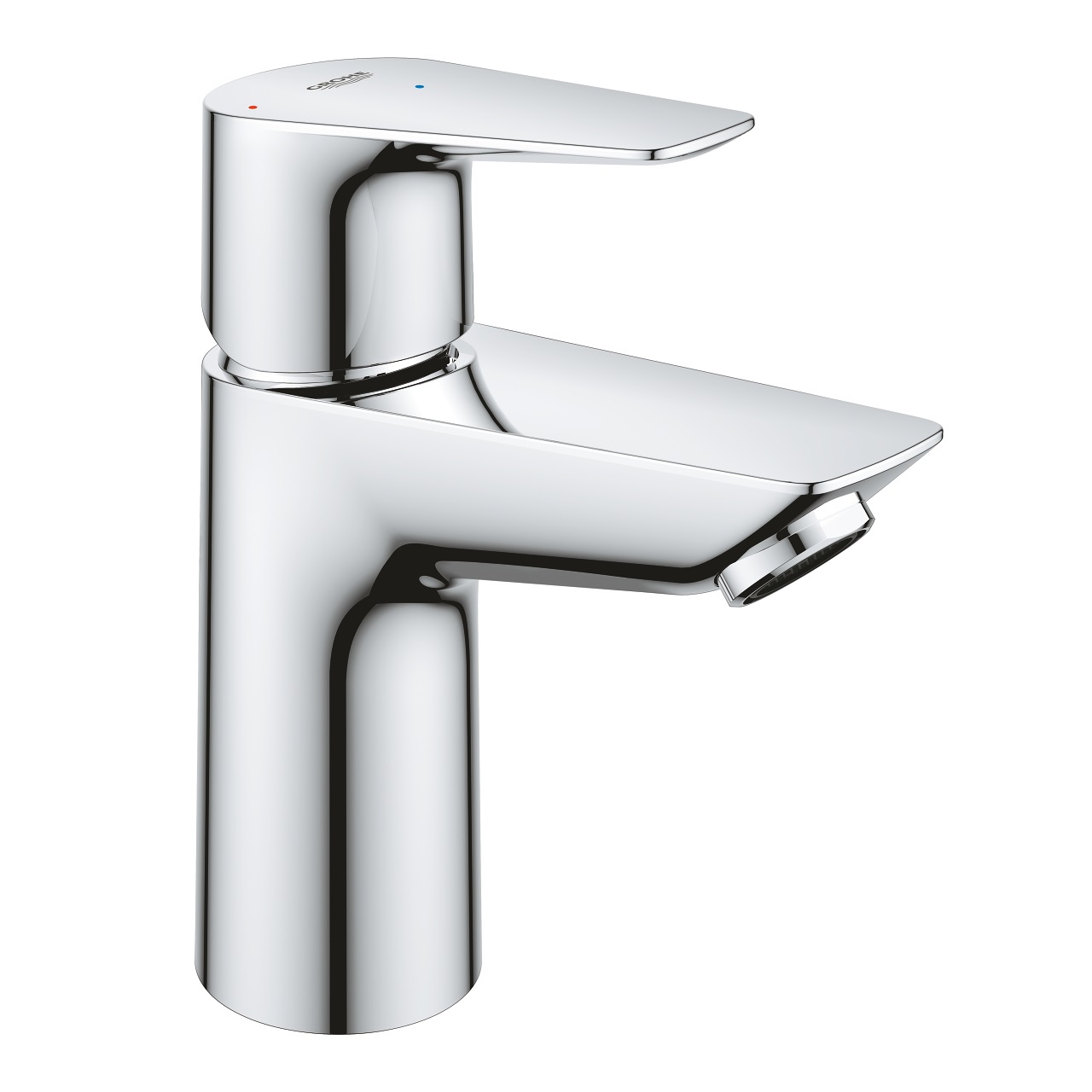 GROHE Start Edge Miscelatore Monocomando per Lavabo S, Cromo, Cartuccia Ceramica 28 mm, Risparmio Acqua, Installazione Monoforo