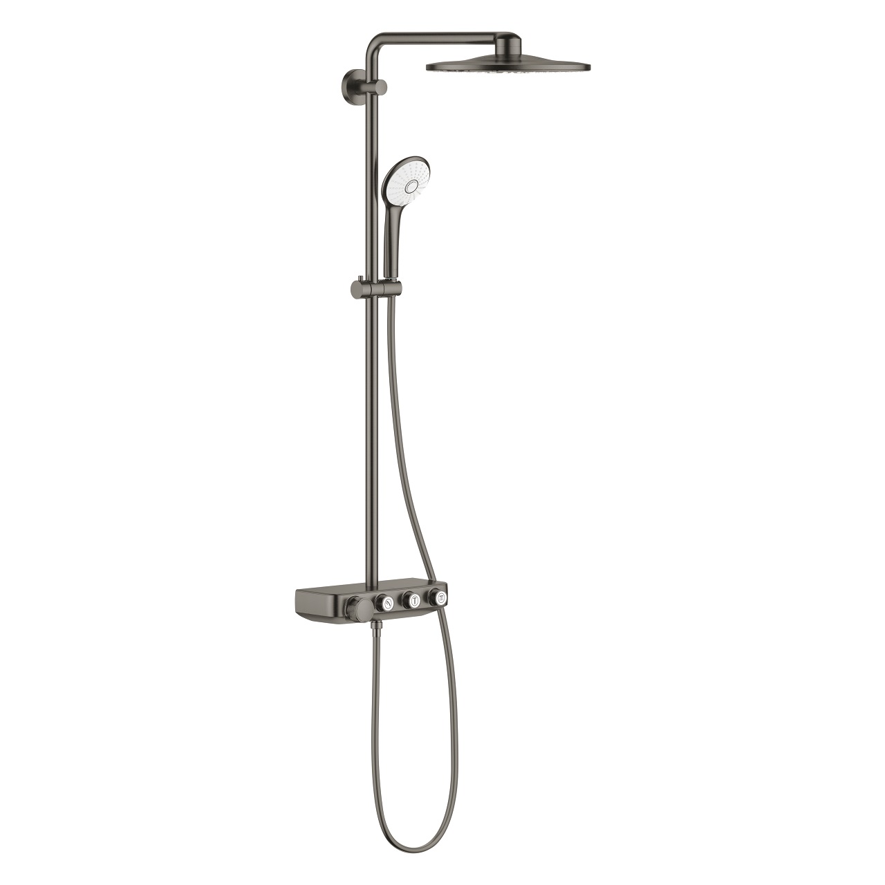 Grohe Euphoria SmartControl Sistema di Doccia 310 Duo con Termostato, 3 Getti, Braccio Doccia 450 mm, Grafite Spazzolata