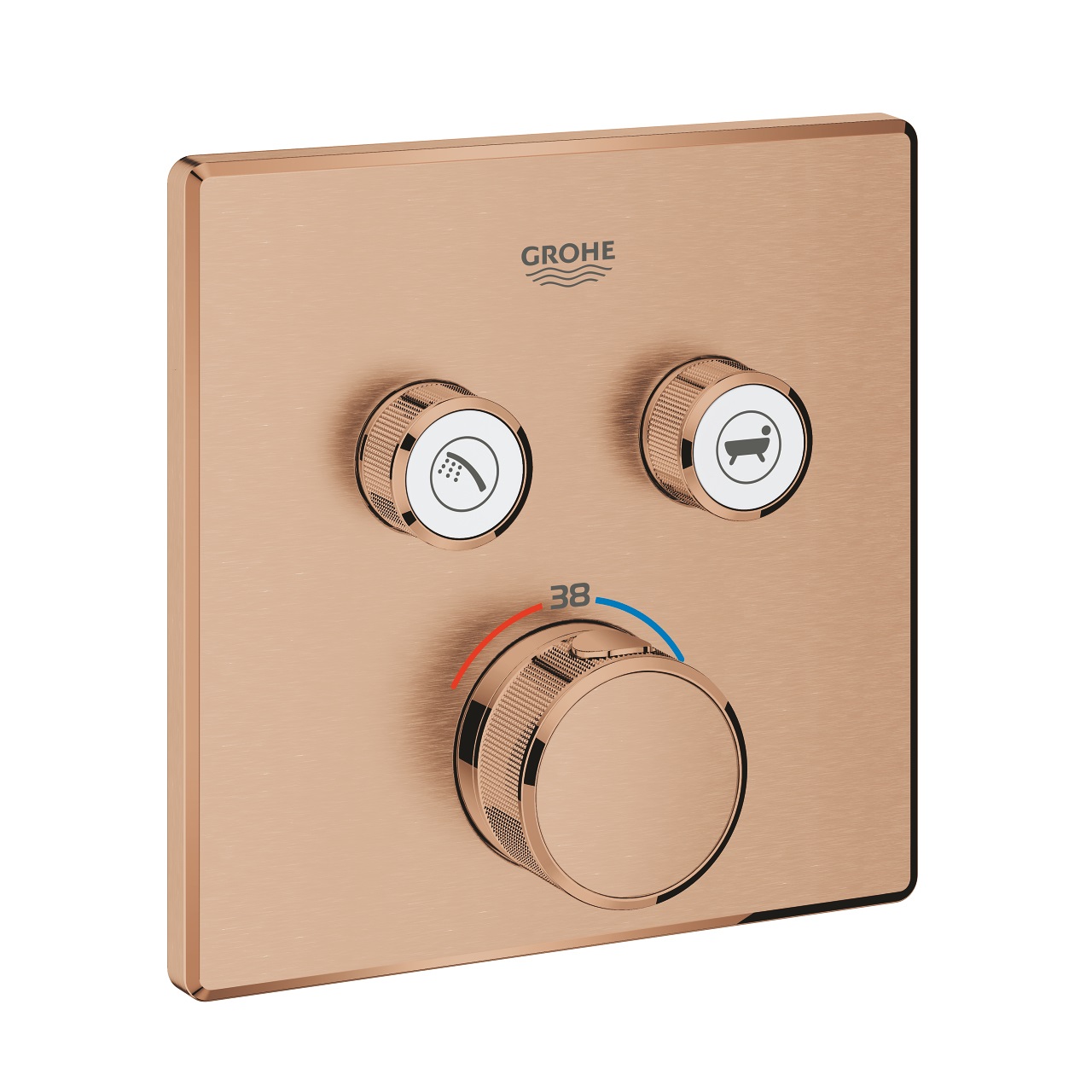 GROHE Grohtherm SmartControl Rubinetto Termostatico per Vasca e Doccia da Incasso con Design Brushed Warm Sunset - 29124DL0