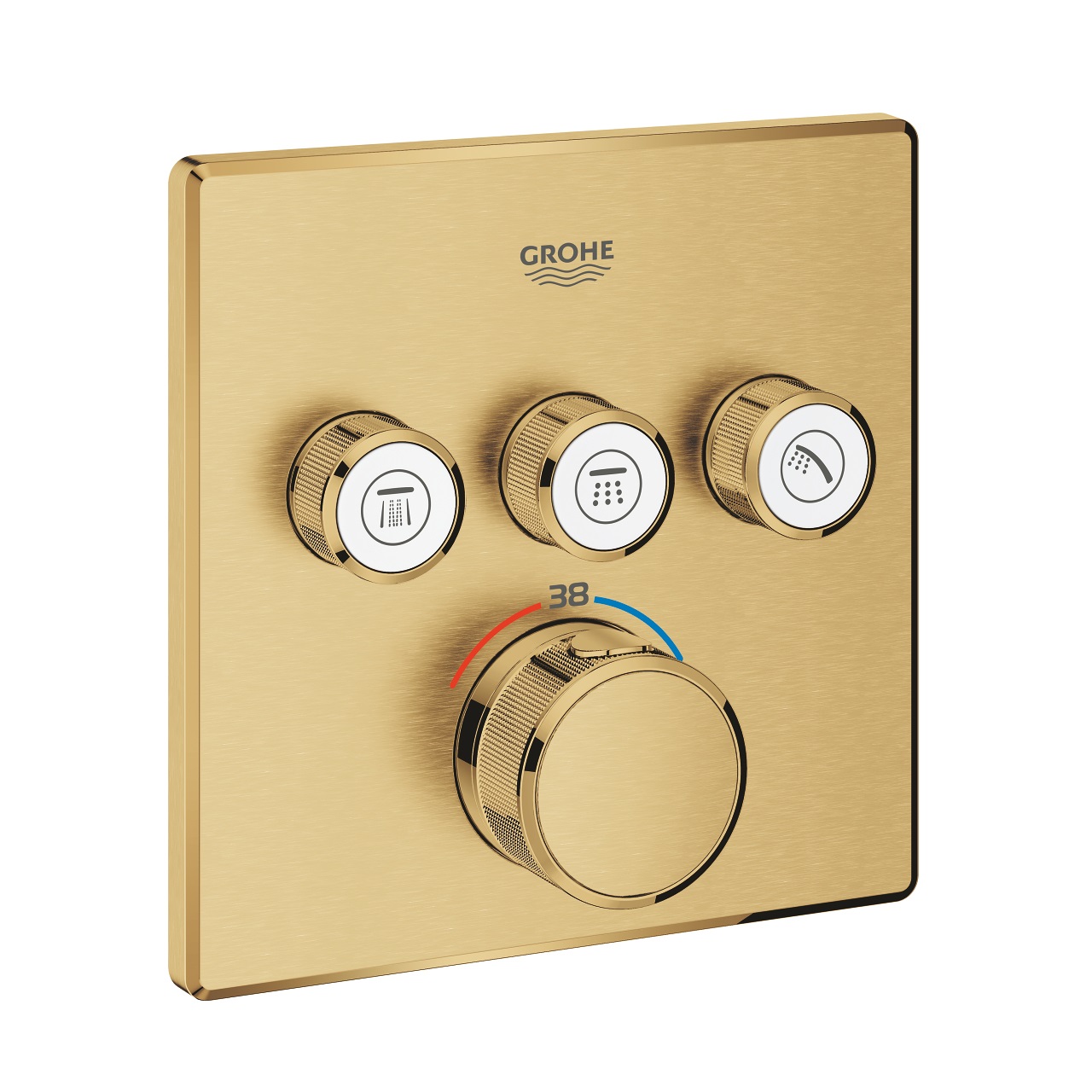 Grohe Grohtherm SmartControl Miscelatore Termostatico Oro Spazzolato per Doccia a 3 Vie - Codice 29126GN0