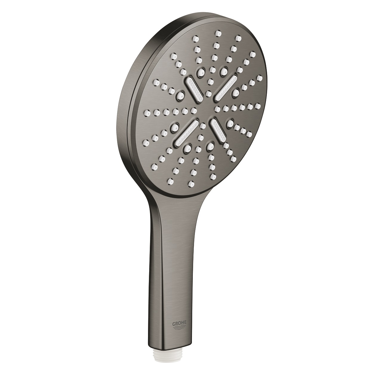 Grohe Rainshower SmartActive 130 Doccetta Grafite Spazzolato con 3 Tipi di Getto e Tecnologia EcoJoy