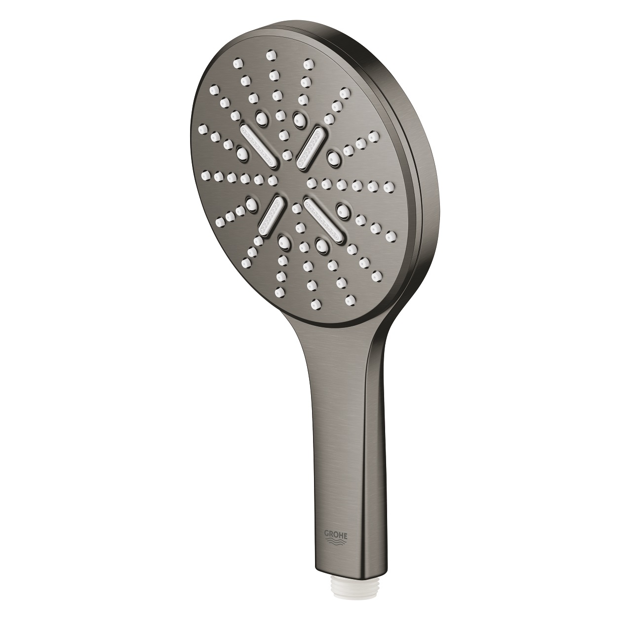 Grohe Rainshower SmartActive 130 Doccetta Grafite Spazzolato con 3 Tipi di Getto e Tecnologia EcoJoy