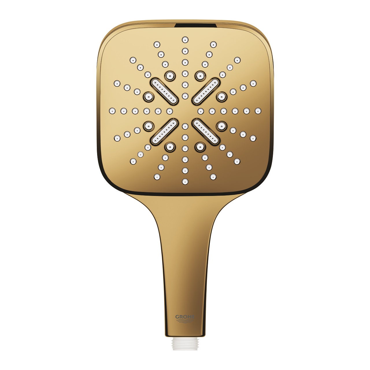 Grohe Rainshower SmartActive Cube - Doccetta con 3 tipi di getto, finitura oro lucido, tecnologia EcoJoy e DripStop