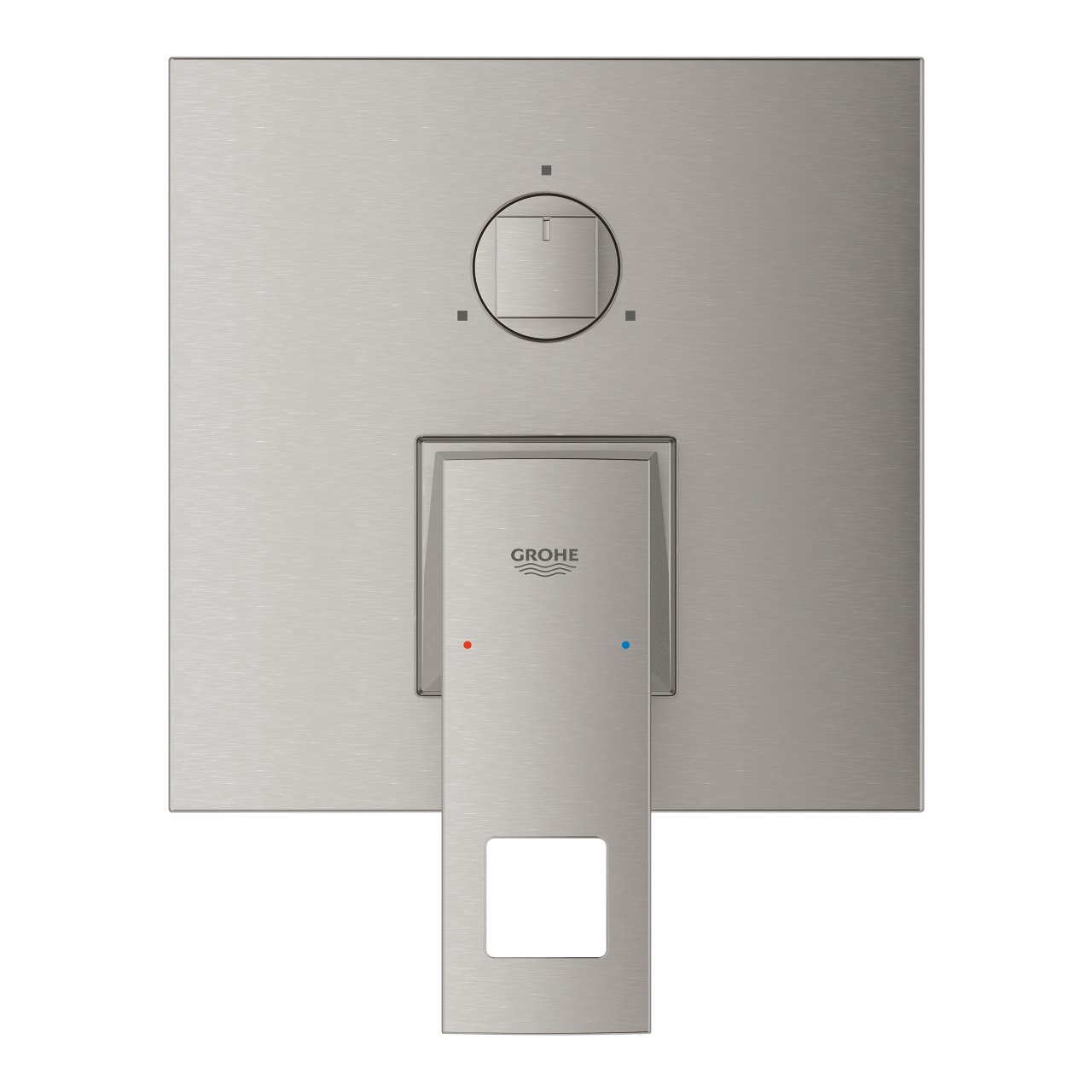 GROHE Eurocube Miscelatore Monocomando Supersteel con Deviatore a 3 Vie - Modello 24094DC0