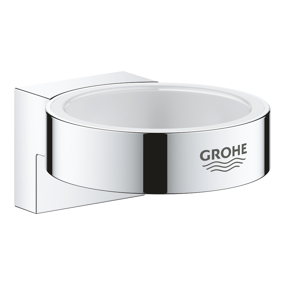 GROHE Selection Supporto a Muro in Cromo per Dispenser di Sapone e Bicchiere Portaspazzolino
