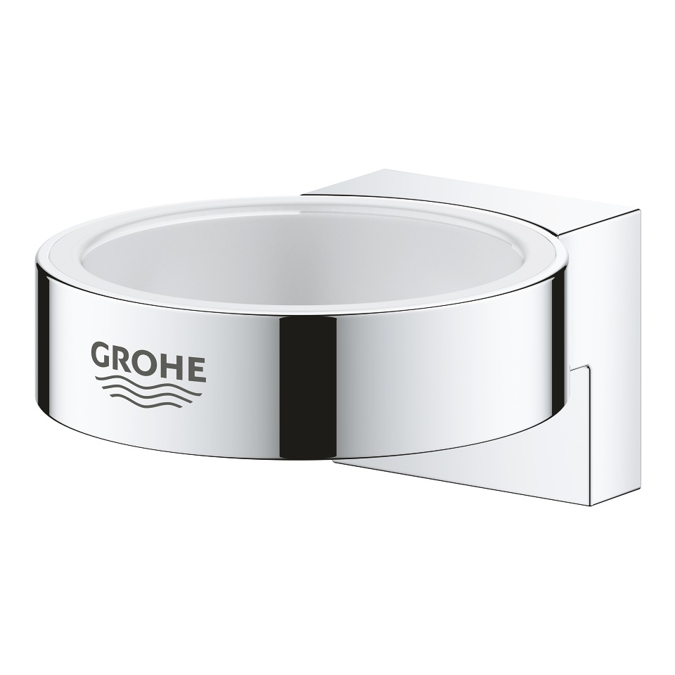 GROHE Selection Supporto a Muro in Cromo per Dispenser di Sapone e Bicchiere Portaspazzolino