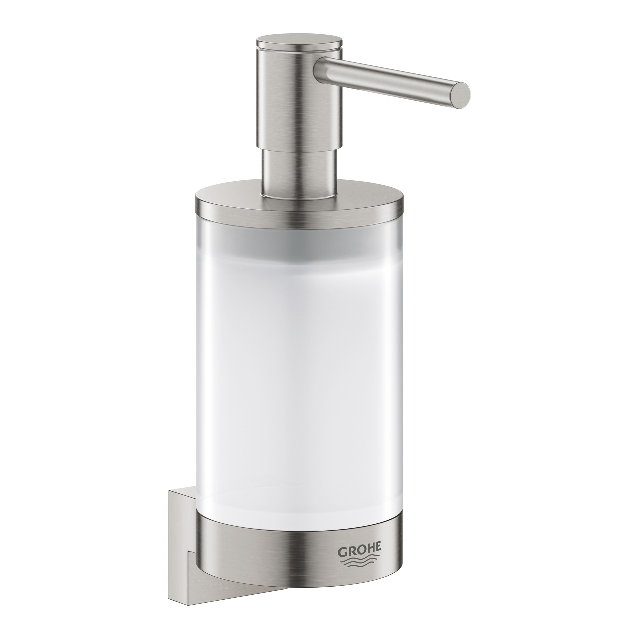 GROHE Selection Supporto a Muro in Acciaio Supersteel per Dispenser Sapone e Bicchiere Portaspazzolino