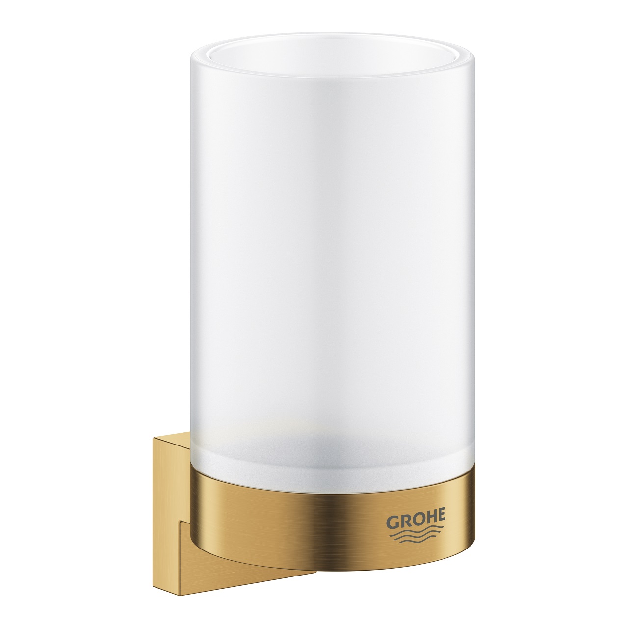 Grohe Selection Supporto per Dispenser di Sapone e Vetro - Metallo, Montaggio a Parete, Colore Spazzolato Cool Sunrise