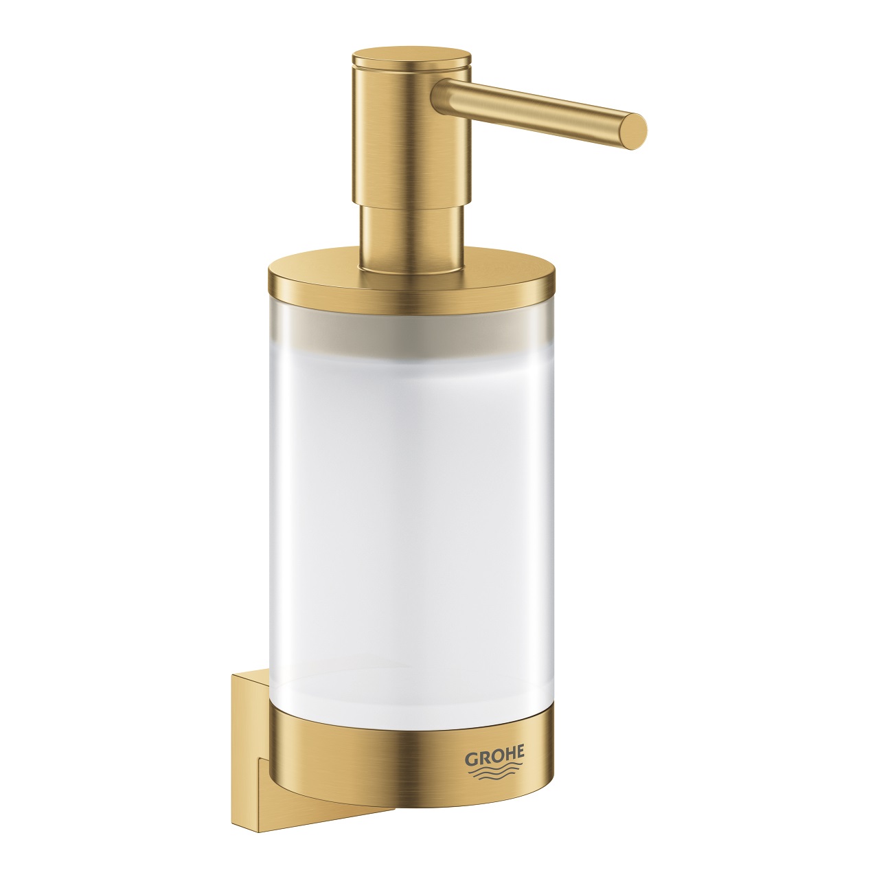 Grohe Selection Supporto per Dispenser di Sapone e Vetro - Metallo, Montaggio a Parete, Colore Spazzolato Cool Sunrise