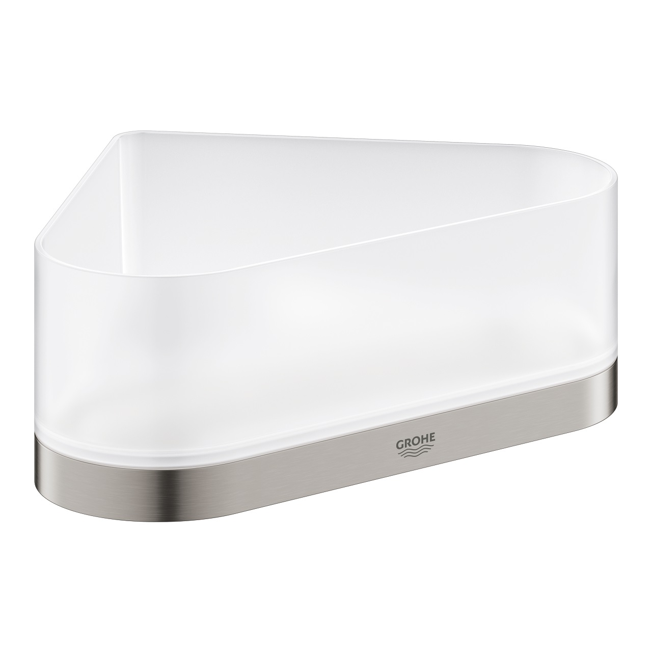 Grohe Selection Mensola Doccia Angolare 41038DC0 in Supersteel Satinato con Contenitore Rimovibile