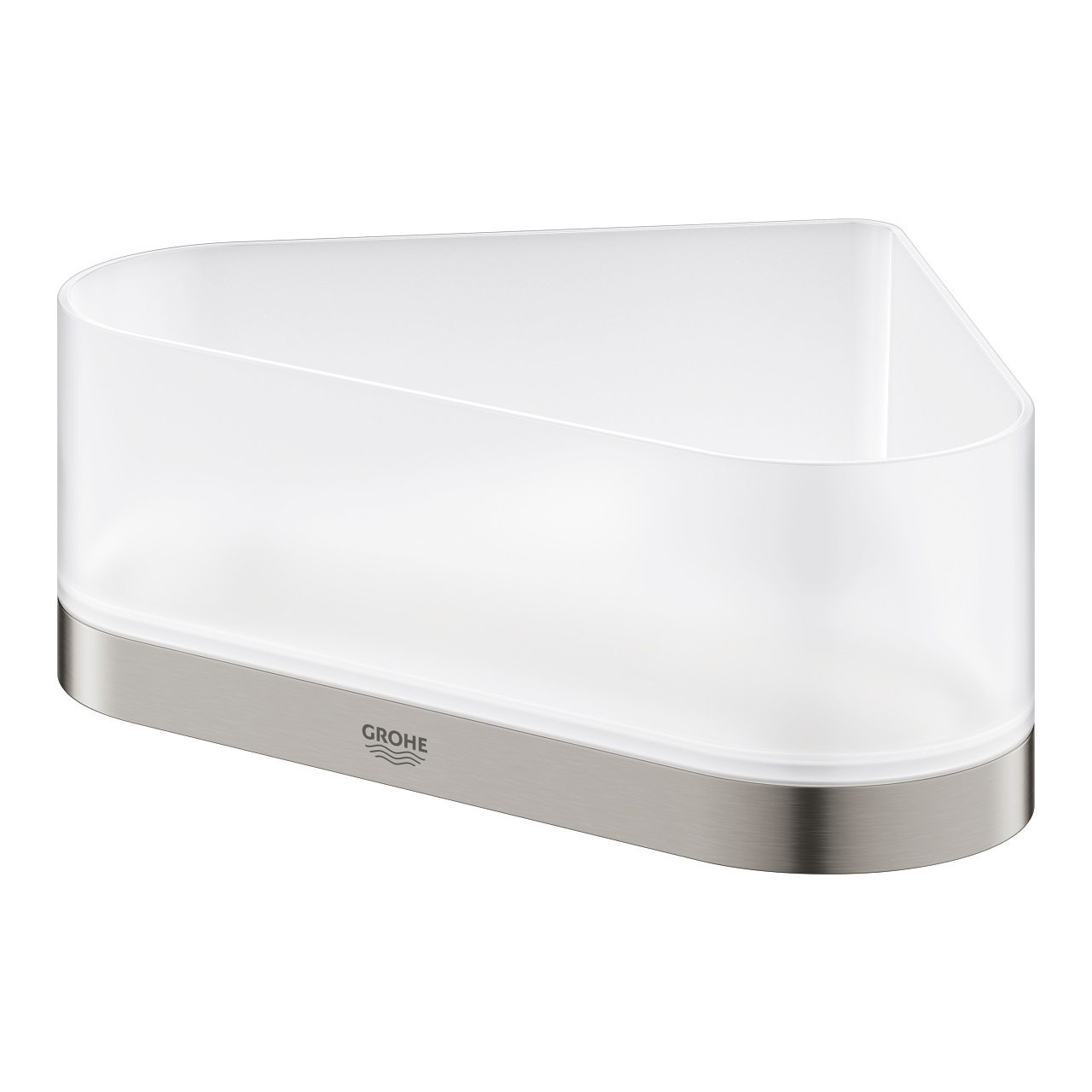 Grohe Selection Mensola Doccia Angolare 41038DC0 in Supersteel Satinato con Contenitore Rimovibile