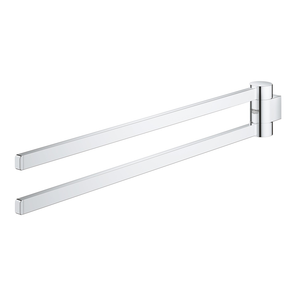 Grohe Selection Porta Salviette Doppio Orientabile in Metallo Cromo Lucido - 441 mm, Fissaggio Nascosto, Tecnologia Grohe Starlight
