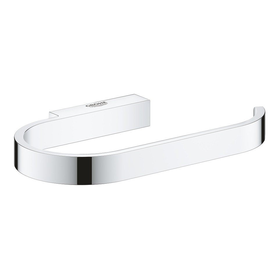 GROHE Selection Porta Rotolo in Metallo Cromo Lucido Senza Coperchio - Installazione a Parete con Fissaggio Nascosto