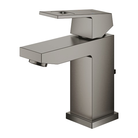 Grohe Eurocube Miscelatore Monocomando per Lavabo S-Size in Grafite Spazzolato con Cartuccia Ceramica e Montaggio Veloce