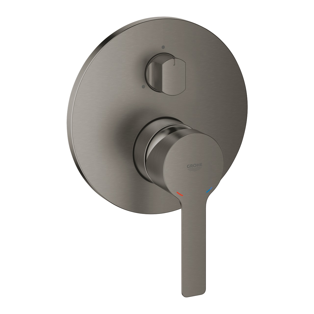 Grohe Lineare Miscelatore Monocomando per Doccia con Deviatore a 3 Vie, Finitura Grafite Spazzolato, Cod. 24095AL1