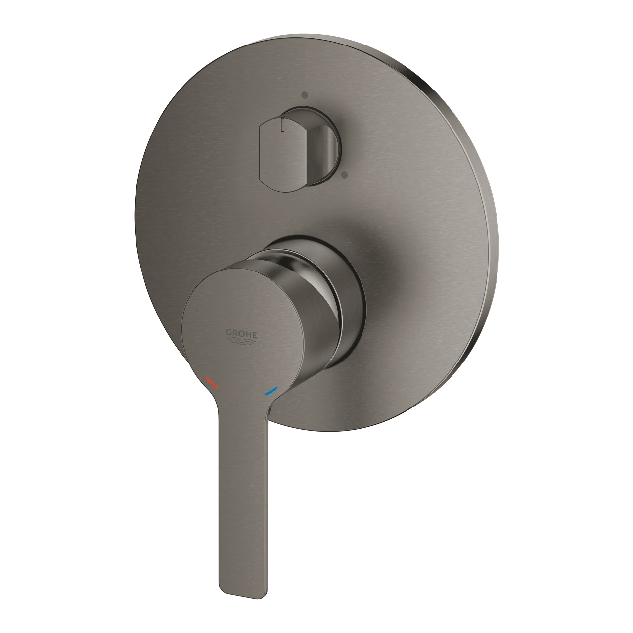 Grohe Lineare Miscelatore Monocomando per Doccia con Deviatore a 3 Vie, Finitura Grafite Spazzolato, Cod. 24095AL1