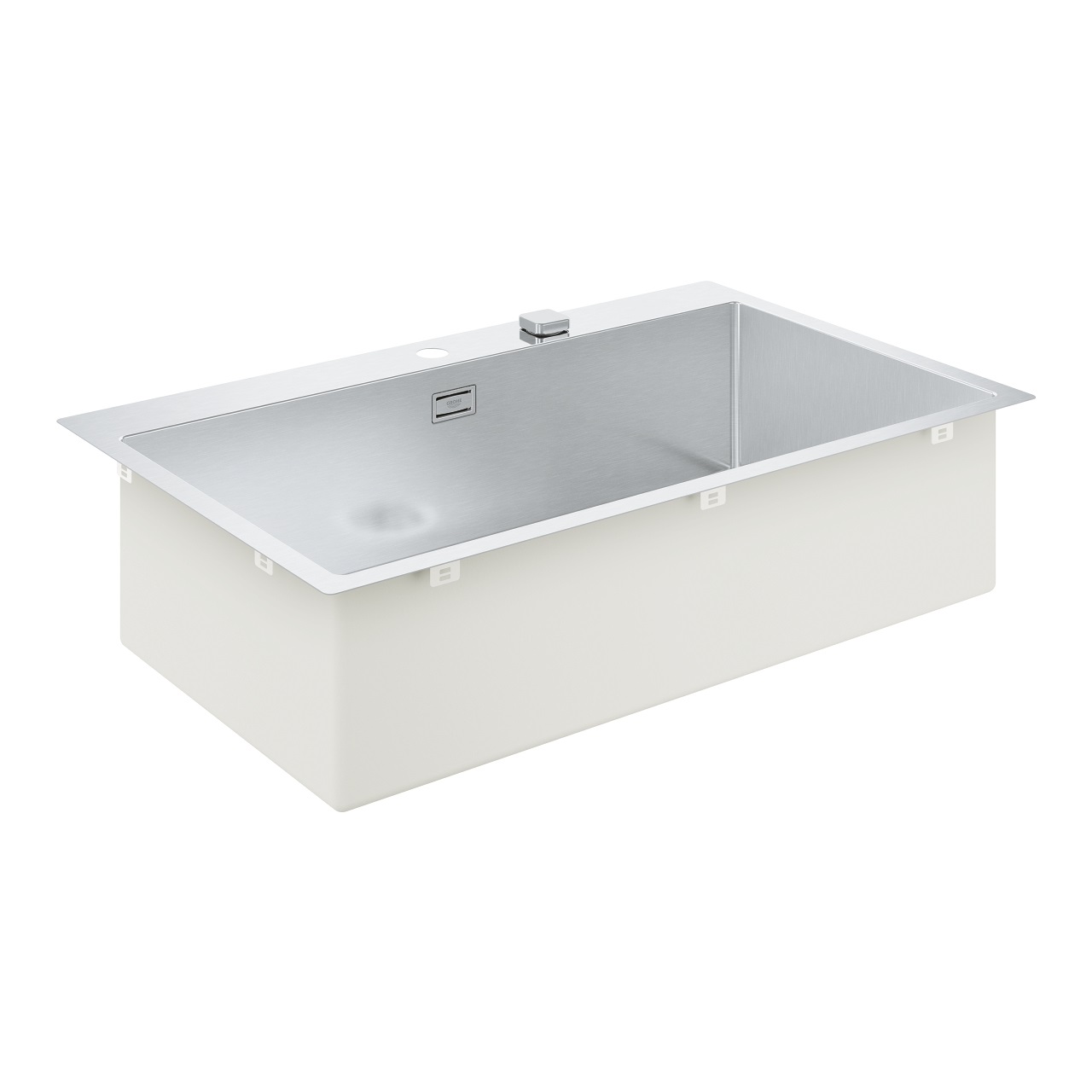 GROHE K800 90-S Lavello da Cucina 84,6 x 51 cm in Acciaio Inox Satinato con 1 Vasca e Accessori Inclusi