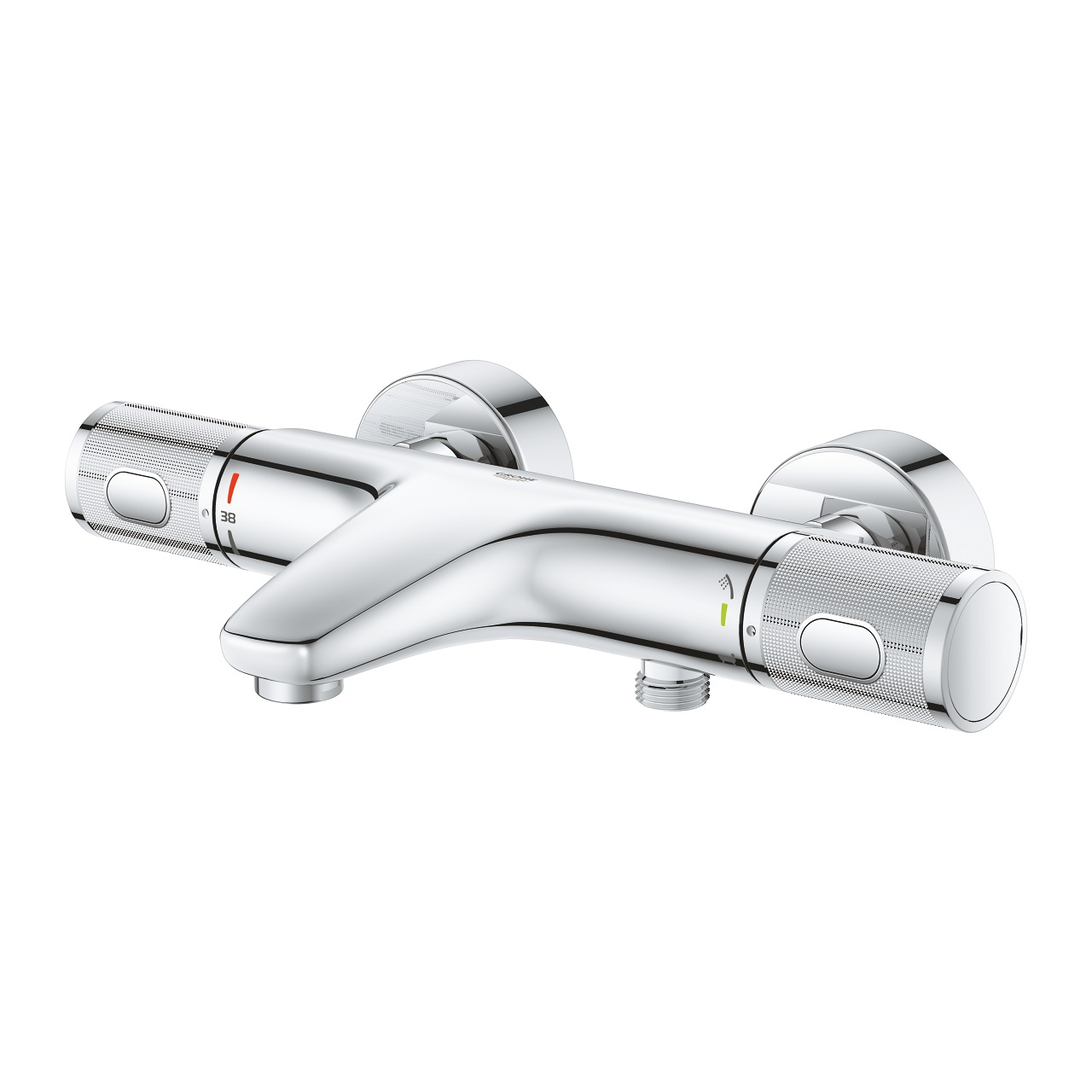 GROHE Precision Feel Miscelatore Termostatico per Vasca-Doccia Cromo con Limitatore di Portata e Blocco Sicurezza 38°C - Cod. 34788000