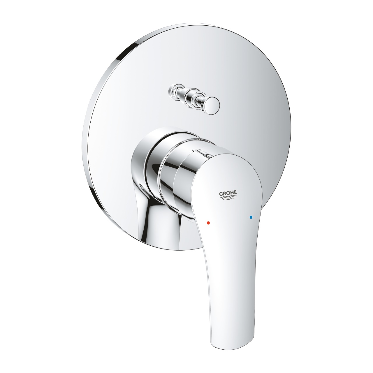 GROHE Miscelatore Doccia Eurosmart 24043003 con Deviatore a 2 Vie Cromato e Leva in Metallo