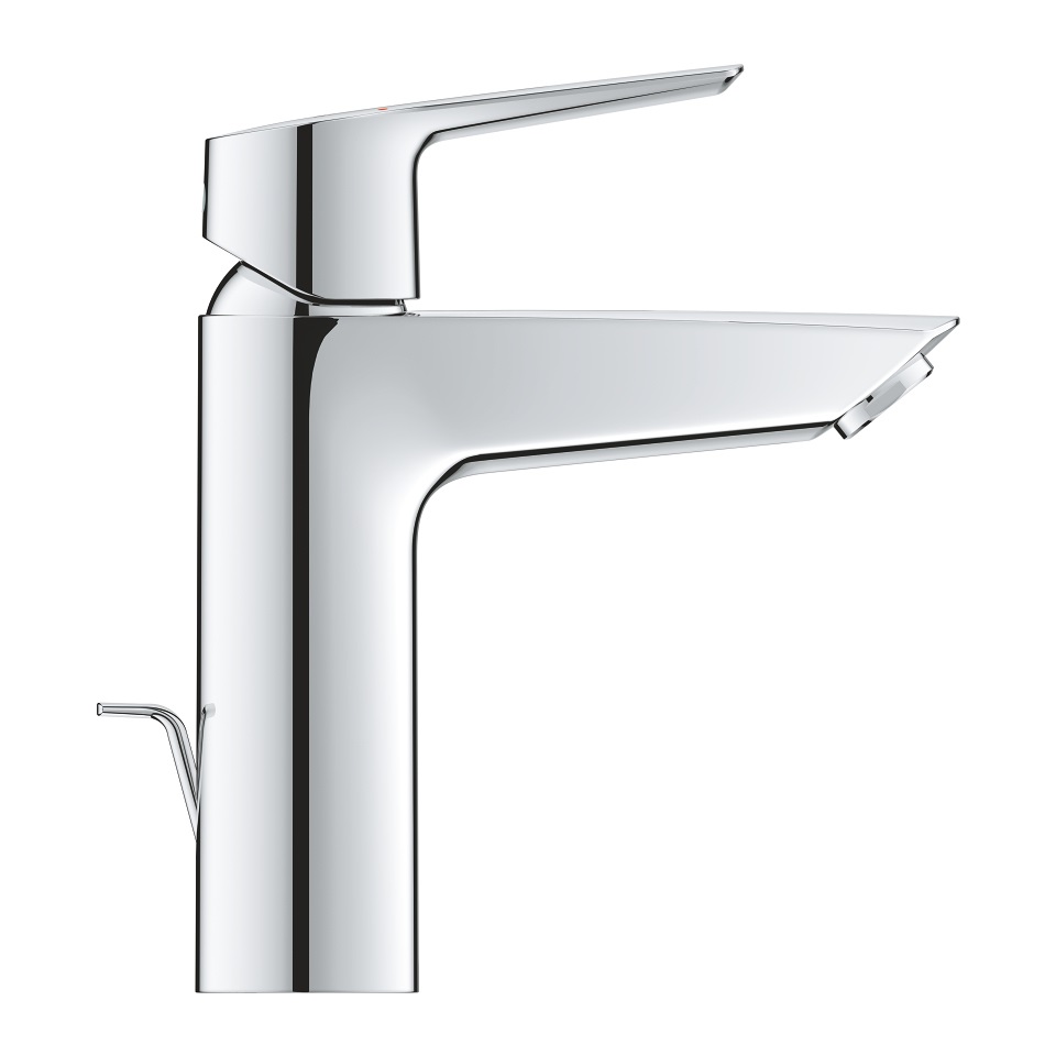 GROHE 23455002 Quickfix Start - Miscelatore Monocomando per Lavabo Taglia M, Cromo, con Cartuccia Ceramica da 28 mm, Limitatore di Temperatura e Strumento di Installazione Incluso