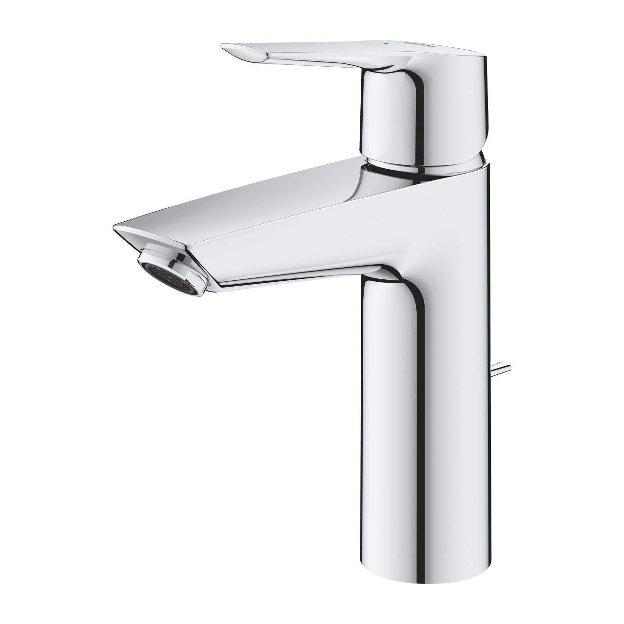 GROHE 23552002 Quickfix Start - Miscelatore Monocomando per Lavabo Taglia M con Cartuccia Ceramica da 28 mm, Limitatore di Temperatura, Strumento di Installazione Incluso, Cromo