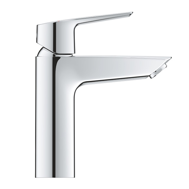 GROHE 23746002 Quickfix Start - Miscelatore Monocomando per Lavabo Taglia M con Piletta Clic Clac, Strumento di Installazione Incluso, Leva in Metallo, Limitatore di Portata e Temperatura, Finitura Cromo