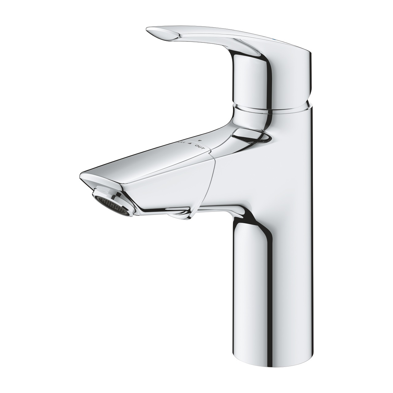 GROHE Eurosmart Miscelatore Monocomando per Lavabo Taglia M con Bocca Estraibile e Piletta Push-Open