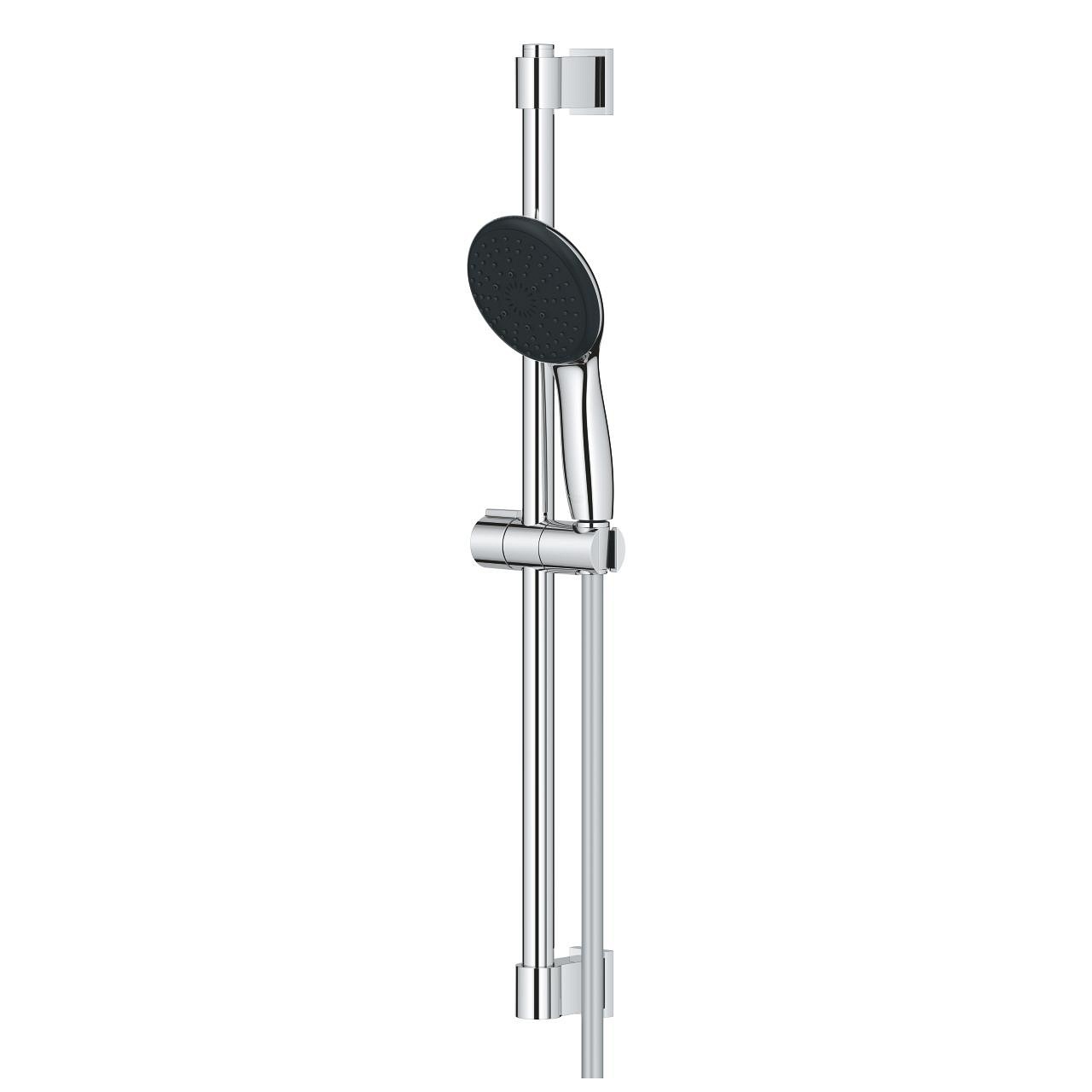 Grohe Vitalio Start 110 Set Asta Doccia Cromo con 3 Getti (Rain, Jet, Massage), Asta 600 mm e Flessibile 1750 mm