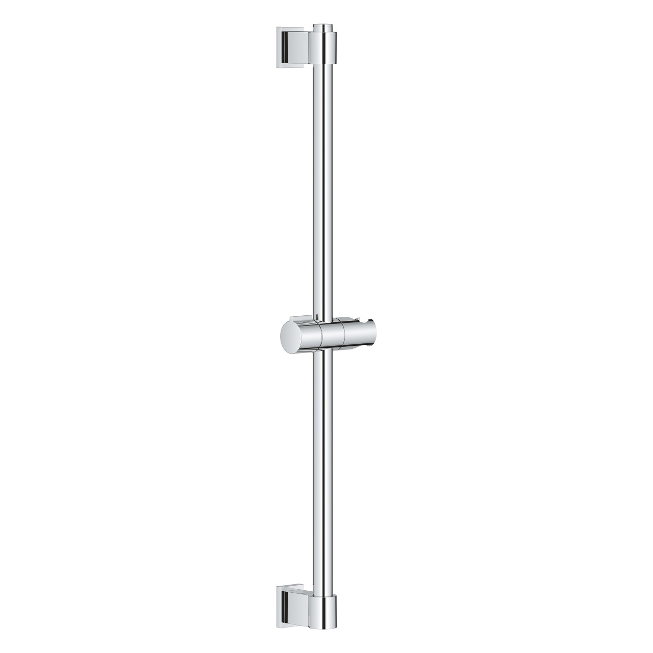 GROHE Vitalio Universal Asta Doccia 600 mm, Modello 27724001, Supporto Manopola Scorrevole Regolabile, Grohe FastFixation, Piedino Regolabile, Finitura Cromo