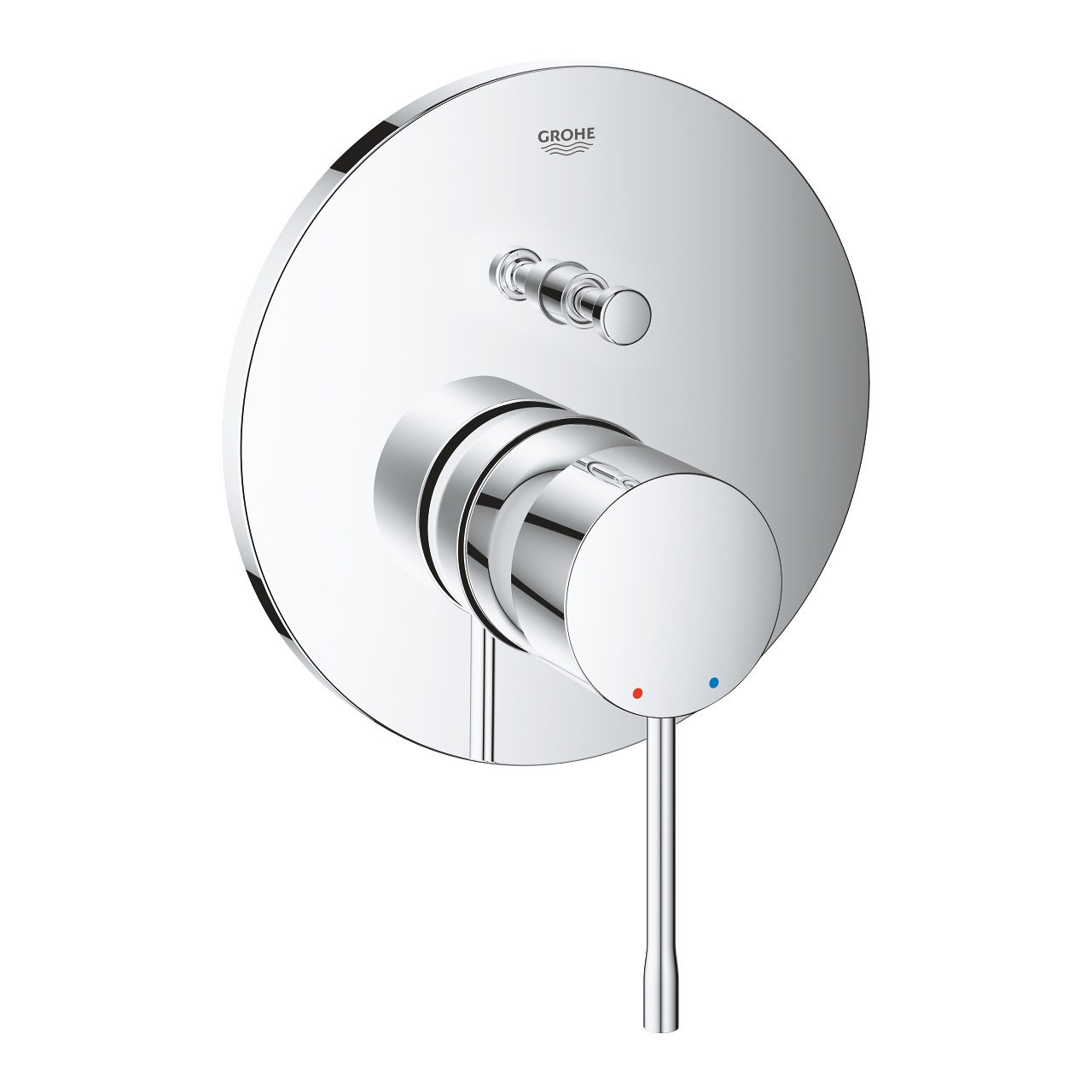 GROHE Essence 24167001 - Miscelatore Doccia Incasso Monocomando Cromo con Deviatore Automatico a 2 Vie