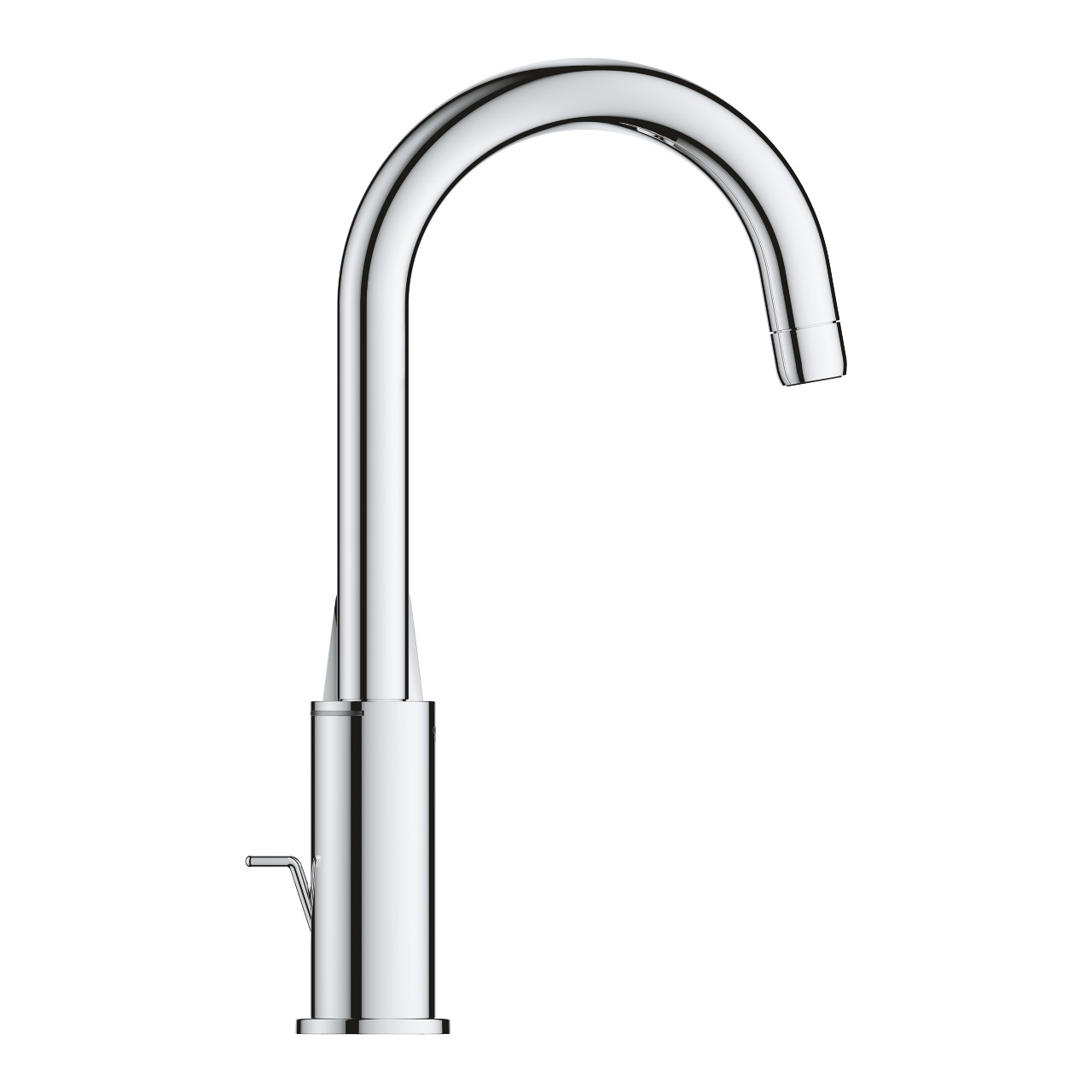 GROHE Start Edge Miscelatore Monocomando per Lavabo L, Cromo, Installazione Monoforo, Cartuccia Ceramica Longlife, Bocca Girevole
